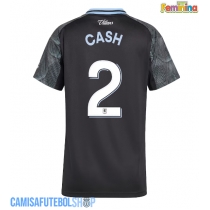 Camisa de time de futebol Aston Villa Matty Cash #2 Replicas 2º Equipamento Feminina 2025-26 Manga Curta
